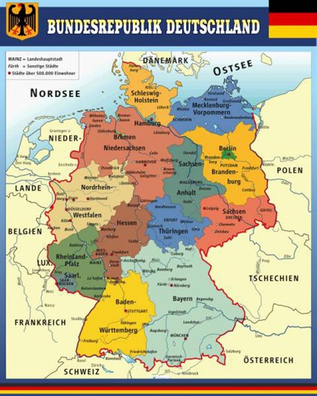 Стенд Карта Республики Германии - фото 59310
