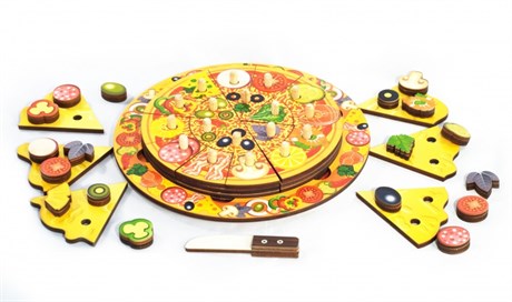 Пицца - игровой набор (54 элемента, 5 слоев) - фото 60518