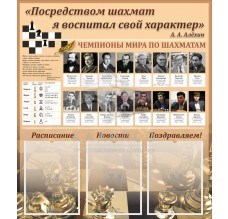 Шахматы, тематический стенд - фото 731407