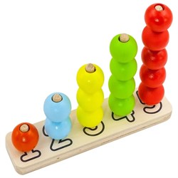 Пирамидка логическая  с цифрами 452138