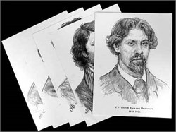 Портреты художников (22 шт, ф А3 ) 4787