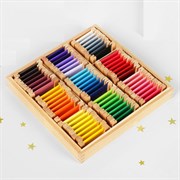 Игра по методике Монтессори "Цветные таблички, большой набор" Игра по методике Монтессори "Цветные таблички, большой набор"