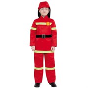 костюм «Пожарный МЧС», р. M, рост 128-134 см, красный