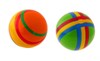 Мяч резиновый диаметр 150 мм  (в полоску) - фото 61905