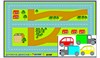 Игровой коврик "Дорожное движение - 1" с набором транспортных средств - фото 62042